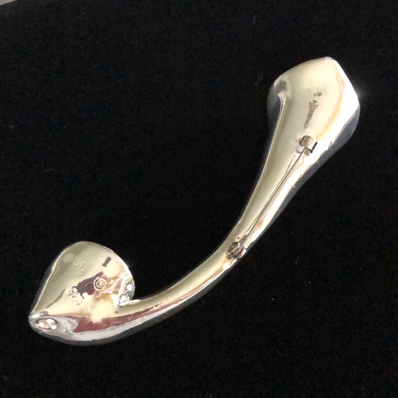 Vintage Sterling Silver & Gold Pin - Picture 2 of 4